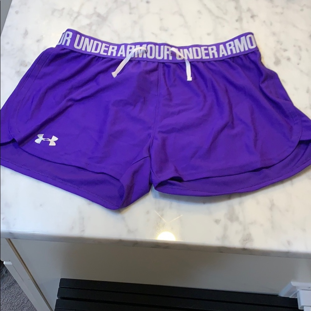 Under Armour purple sport shorts